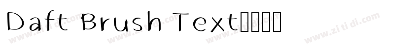 Daft Brush Text字体转换